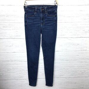 American Eagle Women's Jeans Next Level Stretch Jeggings Super High Rise size 2